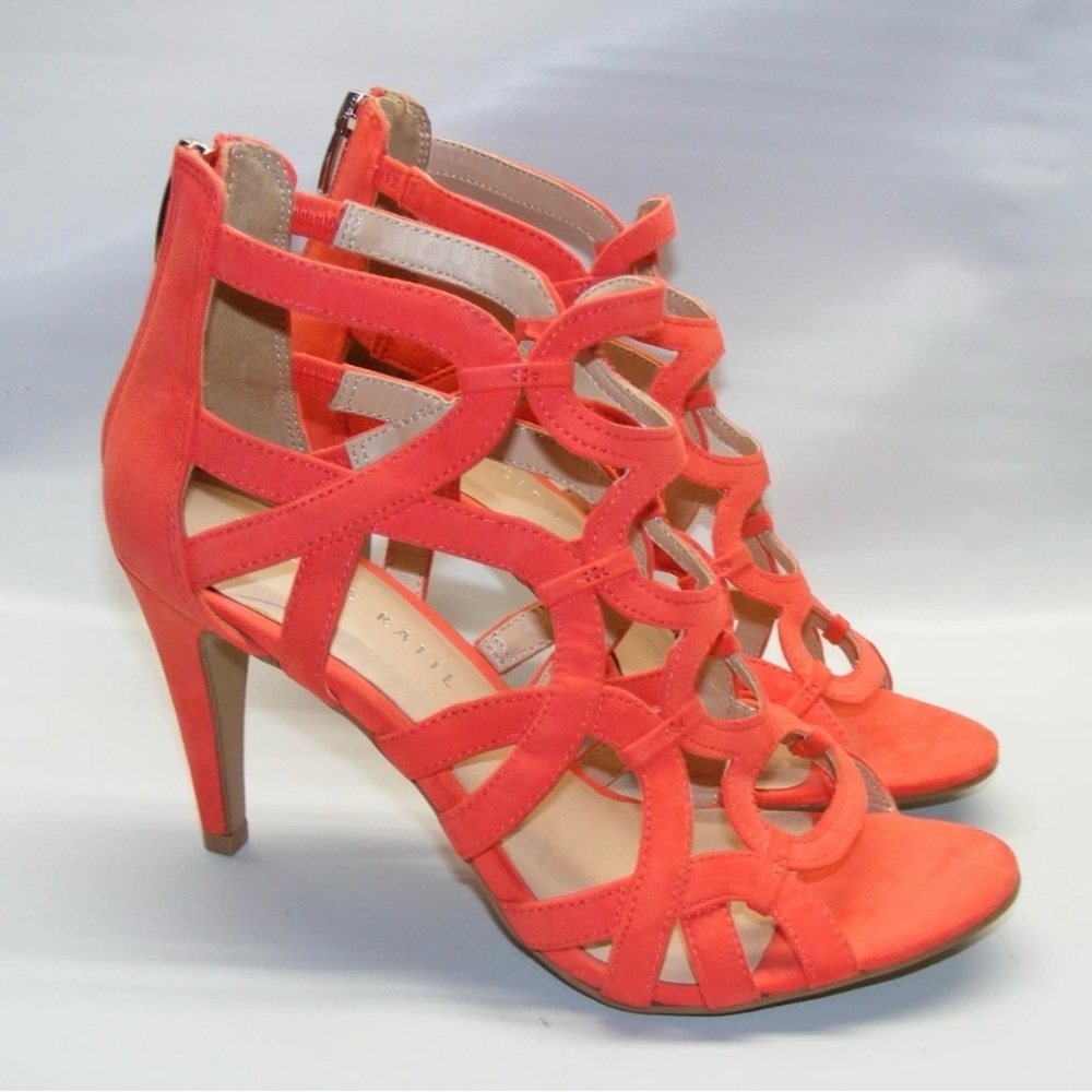 Kelly & Katie Coral Strappy Heels